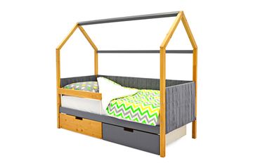 Кровать-домик мягкий «Svogen дерево-графит»