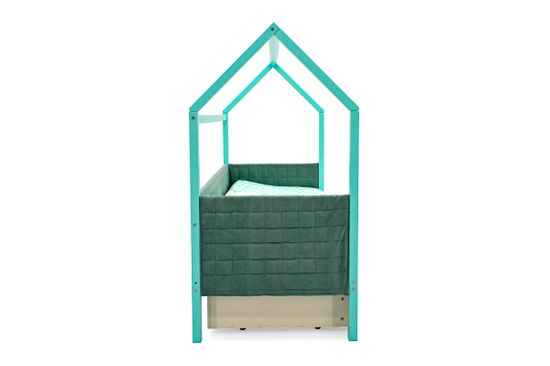 Кровать-домик мягкий «Svogen мятный»