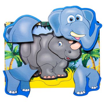 Вкладыш многослойный «Африканские животные»