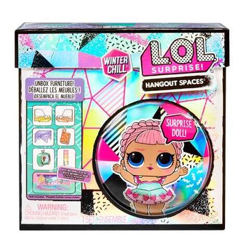 Игровой набор с куклой L.O.L. Surprise! Furniture Winter Chill Hangout Spaces Ise Zone with Ice Sk8er Doll