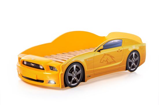 Кровать-машина "Мустанг" PLUS желтый