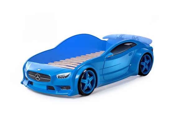 Кровать-машинка объемная EVO "Мерседес" синий