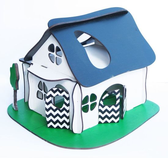 Домик конструктор "Ферма" Черно-Белый