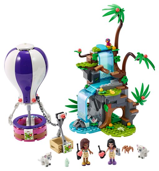 Конструктор LEGO Friends 41423 джунгли спасение тигра на воздушном шаре