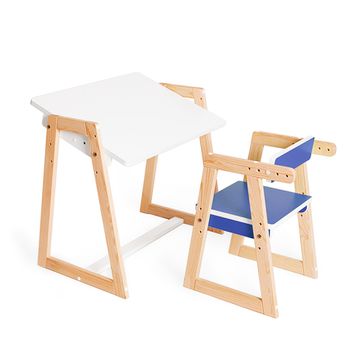 Детская растущая парта и стул Я САМ "Краски" (Синий)