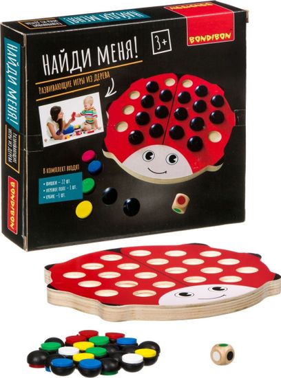Развивающая деревянная игра-головоломка Bondibon Найди меня!