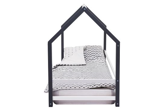 Кровать-домик Монтессори «Svogen» графит-белый