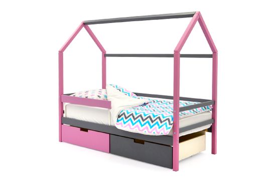 Кровать-домик «Svogen лаванда-графит»