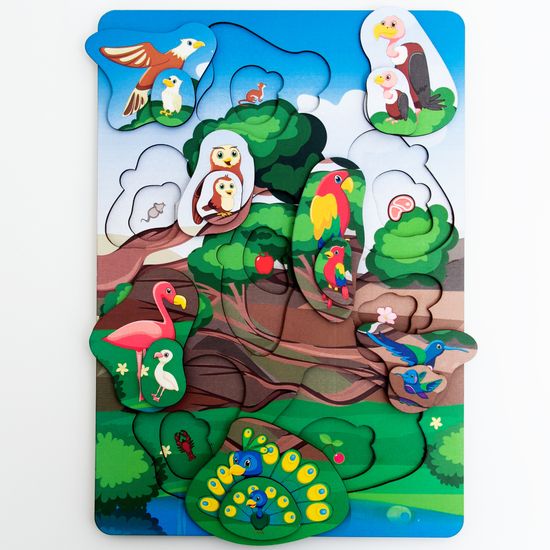 Вкладыш многоуровневый «Птицы»