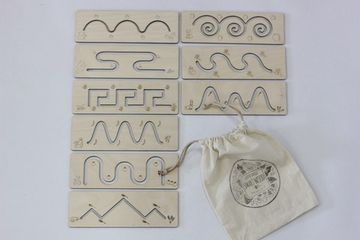 Трафареты "Помоги Зверушке" 9 трафаретов