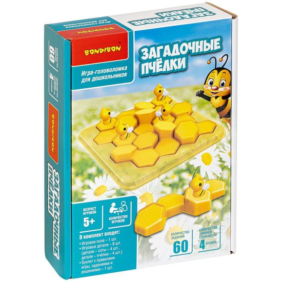 Игра-головоломка "ЗАГАДОЧНЫЕ ПЧЕЛКИ" БондиЛогика Bondibon