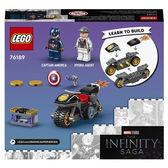Конструктор LEGO Super Heroes 76189 Битва Капитана Америка с Гидрой