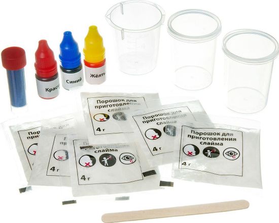 Набор для опытов Bondibon Французские опыты Науки с Буки Мини-лаборатория Необычные Слаймы