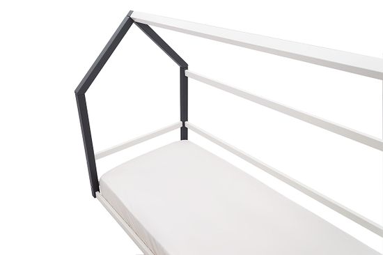 Кровать-домик Монтессори «Svogen» графит-белый