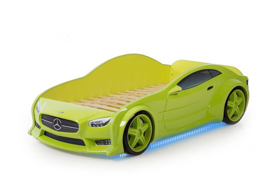 Кровать-машинка объемная EVO "Мерседес" зелёный