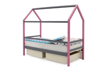 Кровать-домик «Svogen лаванда-графит»