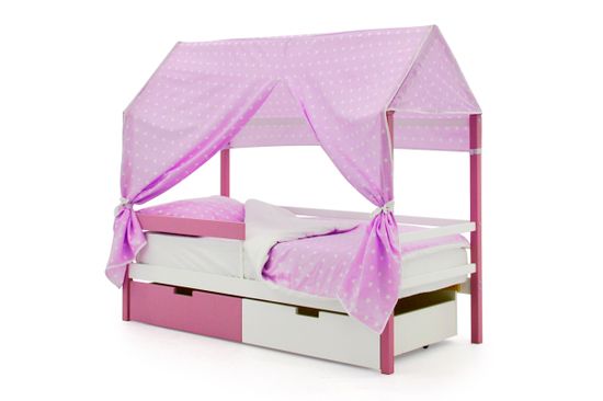 Кровать-домик «Svogen лаванда-белый»