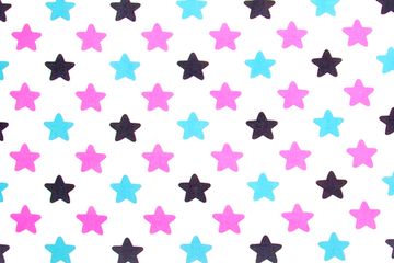 Постельное белье "Звезды графит, лаванда, бирюза"