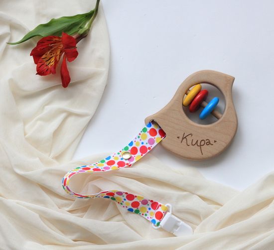 Прорезыватель погремушка Птичка