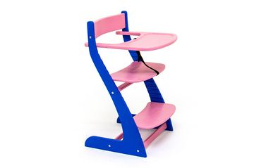 Детский растущий регулируемый стул "Усура синий-лаванда"