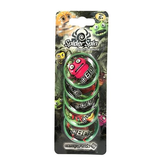 Жетоны CATCHUP TOYS Spider Spin. Collective Tokens (Green)