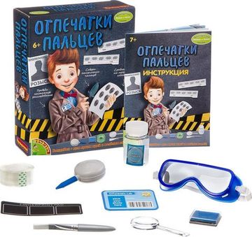 Набор для опытов Bondibon Французские опыты Науки с Буки Отпечатки пальцев