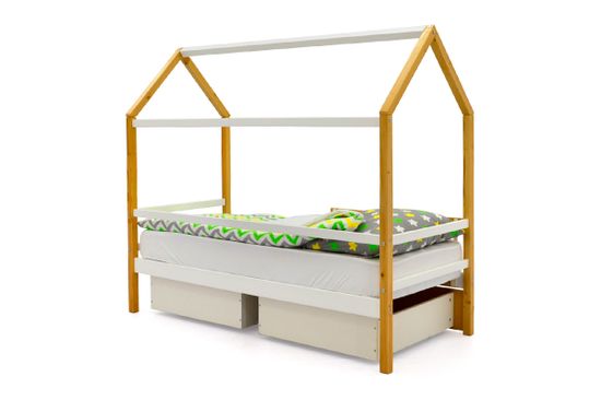 Кровать-домик «Svogen дерево-белый»