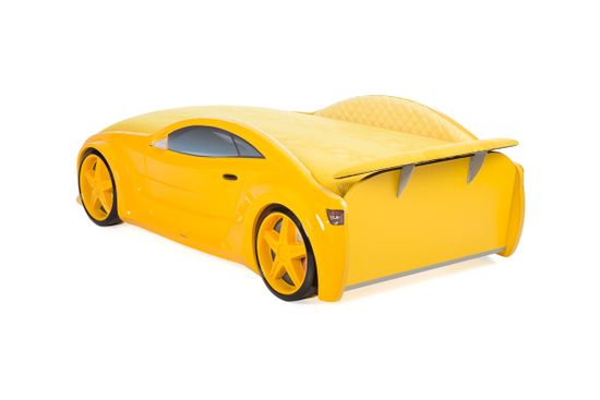 Кровать-машина объемная NEO "БМВ" жёлтый