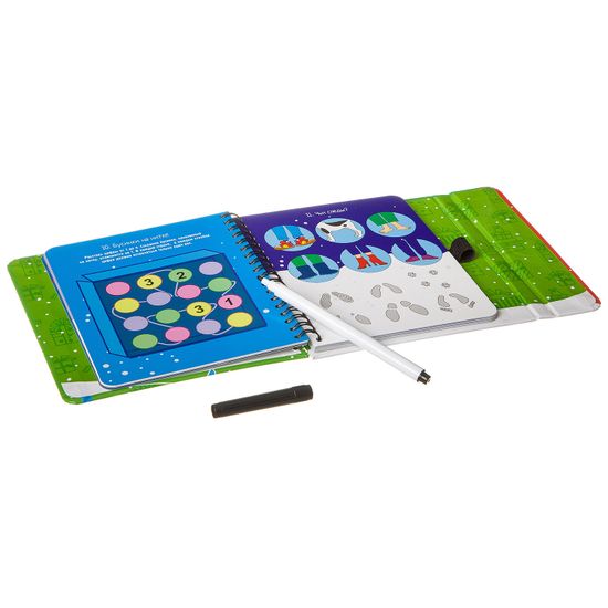 Компактная развивающая игра Bondibon «Игры под ёлку. Снежные головоломки» Новогодняя серия