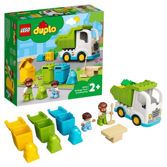 Конструктор LEGO DUPLO Town 10945 Мусоровоз и контейнеры для раздельного сбора мусора