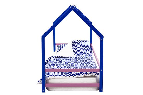 Кровать-домик Монтессори «Svogen» синий-лаванда