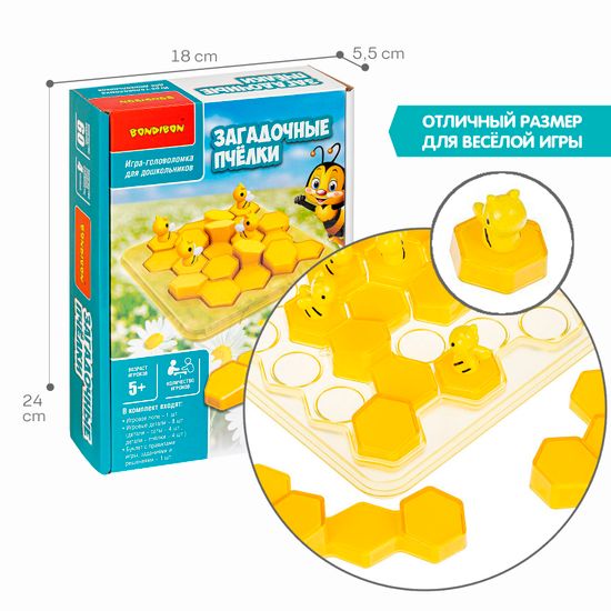 Игра-головоломка "ЗАГАДОЧНЫЕ ПЧЕЛКИ" БондиЛогика Bondibon