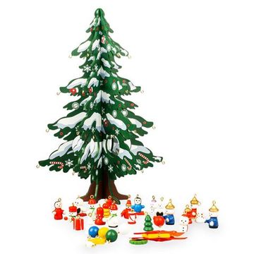 Новогодний набор BONDIBON. Деревянная ёлочка 3D с игрушками, высота 28.5см