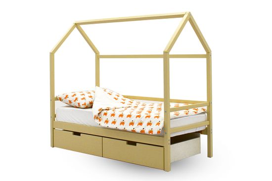 Кровать-домик «Svogen бежевый»