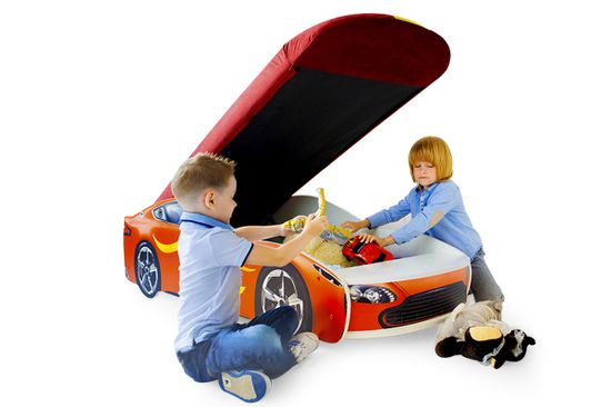 Кровать-машина «Бондмобиль красный»