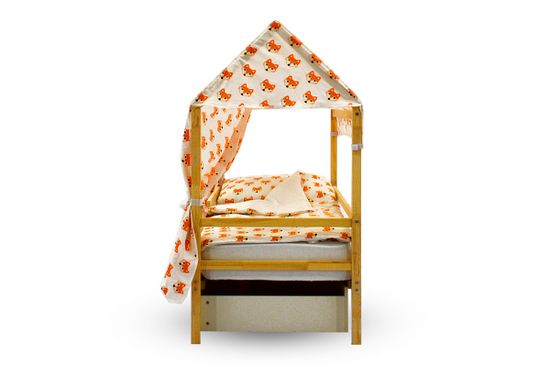 Крыша текстильная для кровати-домика Svogen "лисички"