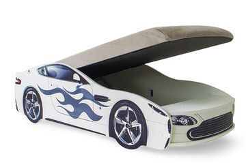 Кровать-машина «Бондмобиль белый»