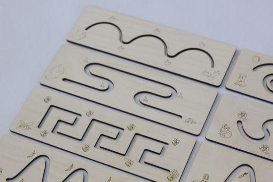 Трафареты "Помоги Зверушке" 9 трафаретов