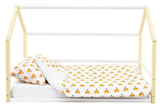 Кровать-домик Монтессори «Svogen» бежево-белый