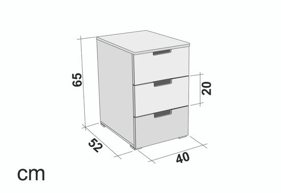 Тумба "Svogen" сине-белый