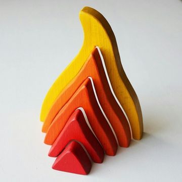 Стекер-пирамидка Пламя