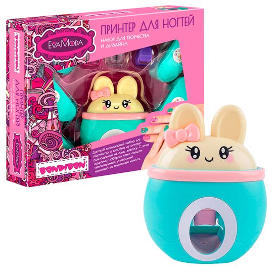 Набор маникюрный «ПРИНТЕР ДЛЯ НОГТЕЙ» 5 штампов Eva Moda Bondibon