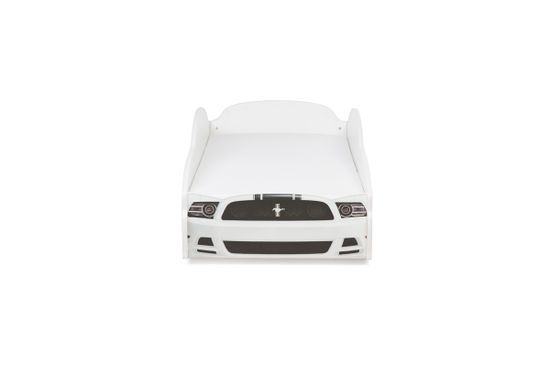 Кровать-машина "Мустанг" белый