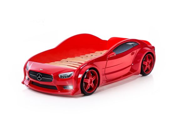 Кровать-машинка объемная EVO "Мерседес" красный