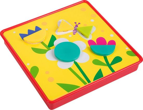 Мозаика Bondibon Геометрия, для малышей, с картинками-шаблонами и фишками, ВВ2869