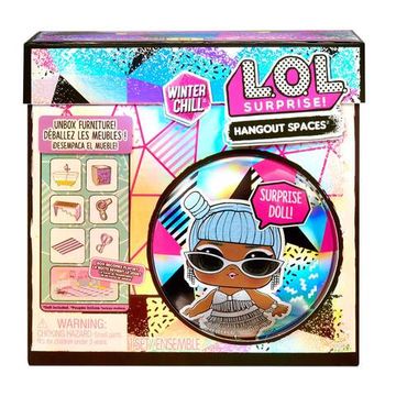 Игровой набор с куклой L.O.L. Surprise! Furniture Winter Chill Hangout Spaces Sauna Room with Ice Doll