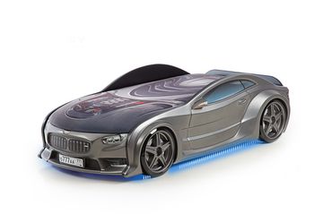 Кровать-машина объемная NEO "БМВ" графит