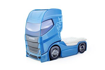 Кровать-грузовик "Скания+1" синий