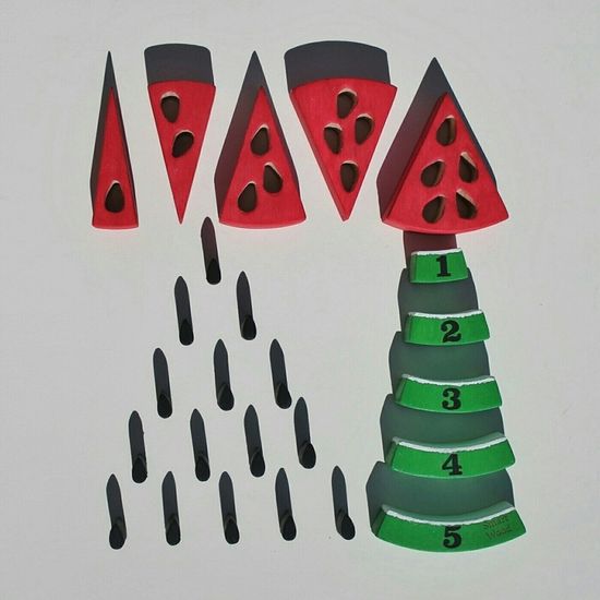 Пазл Арбуз счет до 5