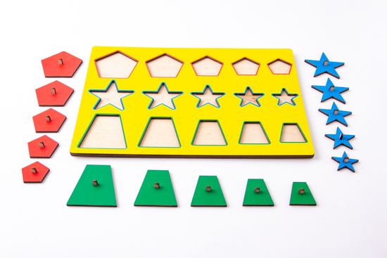 Монтессори «Больше – меньше №3»